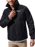 Berghaus Men's 2-in-1 Waterproof Fleece Jacket, Jet Black