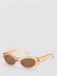 Mango Abril Women's Oval Sunglasses