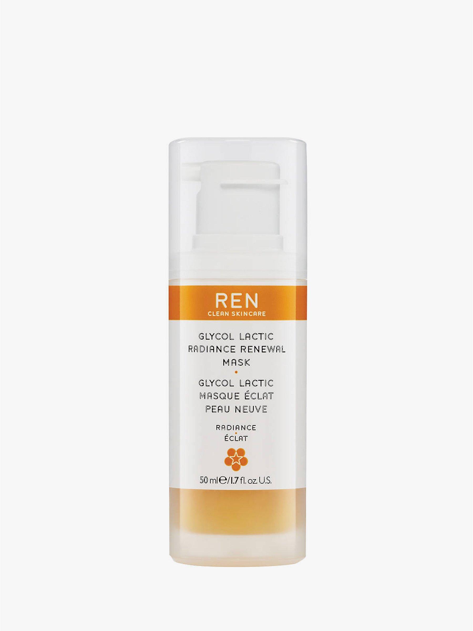 REN Clean Skincare Glycol Lactic Radiance Renewal Mask, 50ml