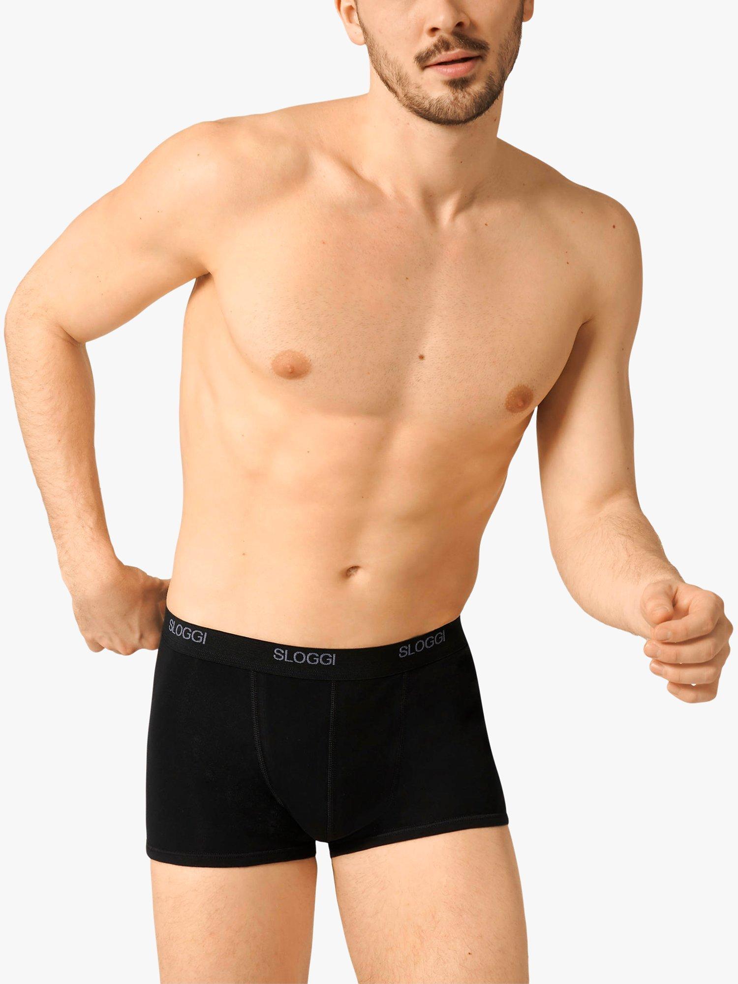 Product image 1 of 1, which shows Sloggi Basic Trunks, Pack of 2, Black, S