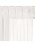 John Lewis Crushed Voile Slot Top Panel, White