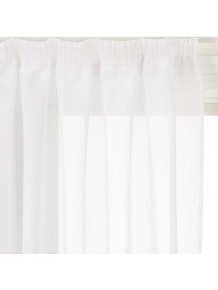 John Lewis Crushed Voile Slot Top Panel, White, White