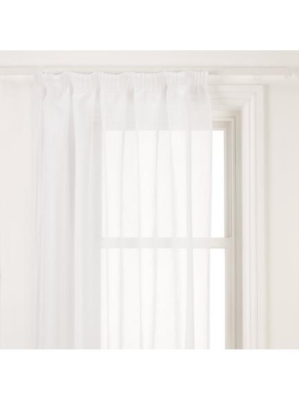 John Lewis Crushed Voile Slot Top Panel, White - view 2, White
