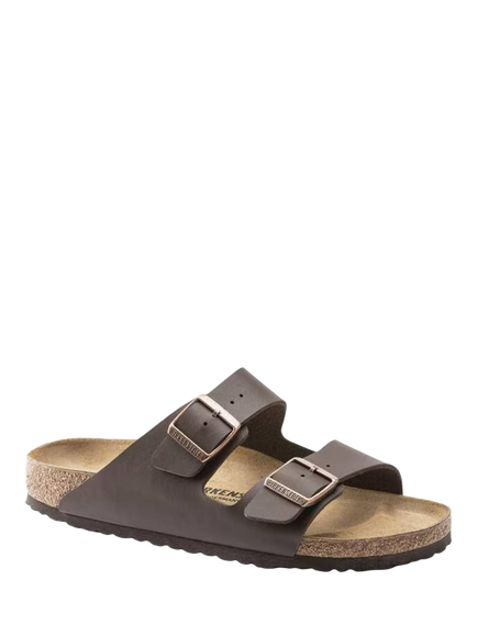 Birkenstock Arizona Birko Flor Footbed Sandals - view 2, Brown
