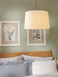 John Lewis Gemma Silk Tapered Lampshade, Oyster