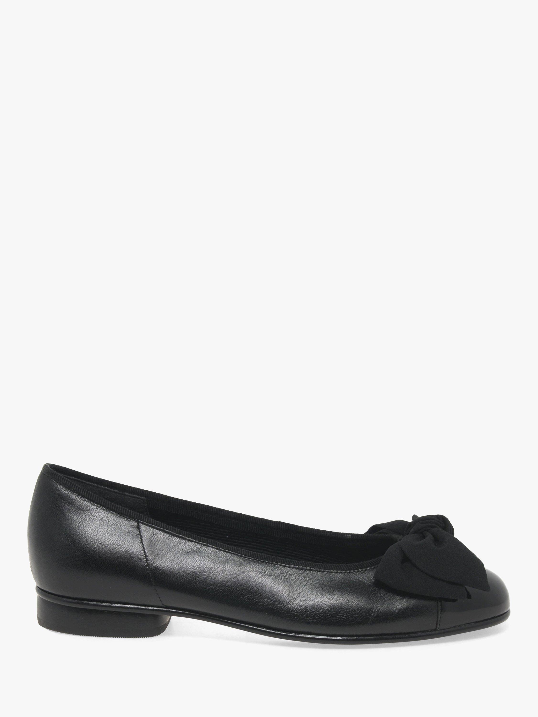 Gabor Amy Patent Leather Ballet Pumps Black