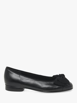 Gabor Amy Patent Leather Ballet Pumps, Black, Black