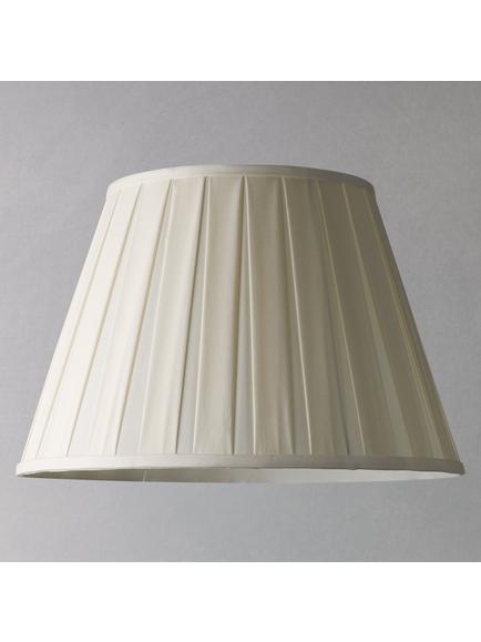 John Lewis Oratorio Silk Tapered Lampshade - view 2, Cream