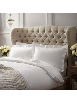 Peter Reed Egyptian Cotton 4 Row Cord Fitted Sheets - view 2, White