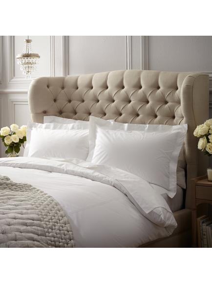 Peter Reed Egyptian Cotton 4 Row Cord Fitted Sheets - view 2, White