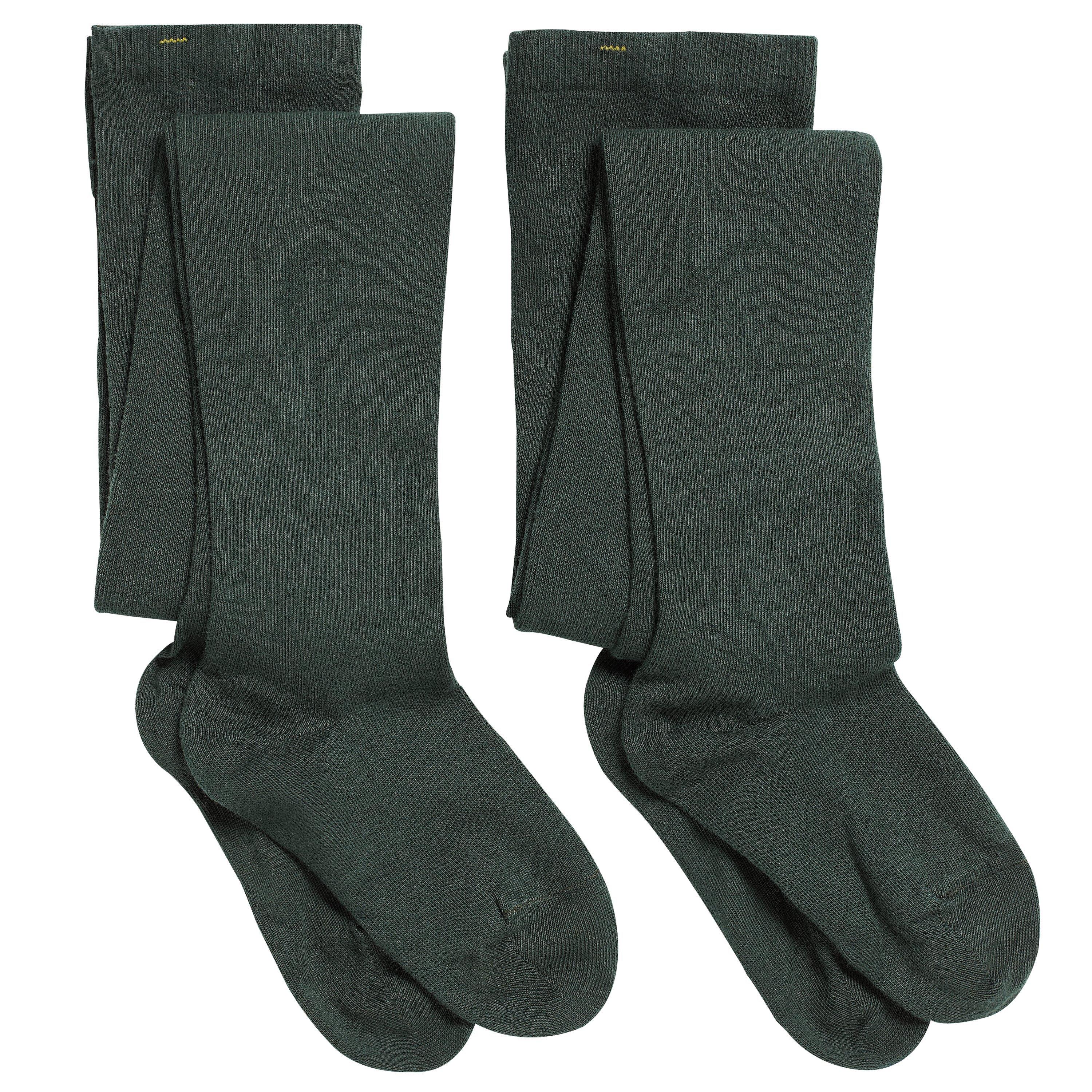 John Lewis Kids' Cotton Tights, Pack of 2
