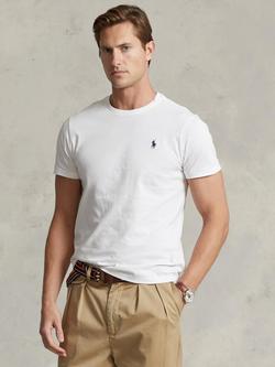 Polo Ralph Lauren Short Sleeve Custom Fit Crew Neck T-Shirt, White