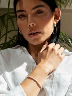 Dower & Hall Sterling Silver Nomad Nugget Bead Bracelet, Silver - view 2, Silver