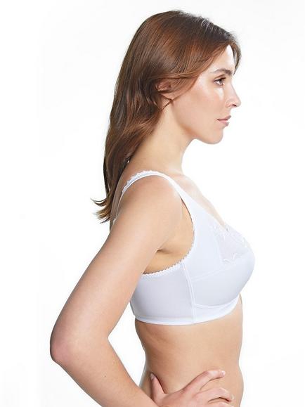Royce Grace 513 Cotton Rich Non-Wired Bra - view 2, White