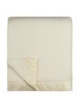 John Atkinson by Hainsworth Empress Merino Wool Blanket, Winter White