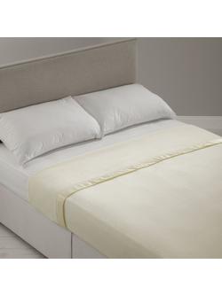 John Atkinson by Hainsworth Empress Merino Wool Blanket, Winter White - view 2, Winter White