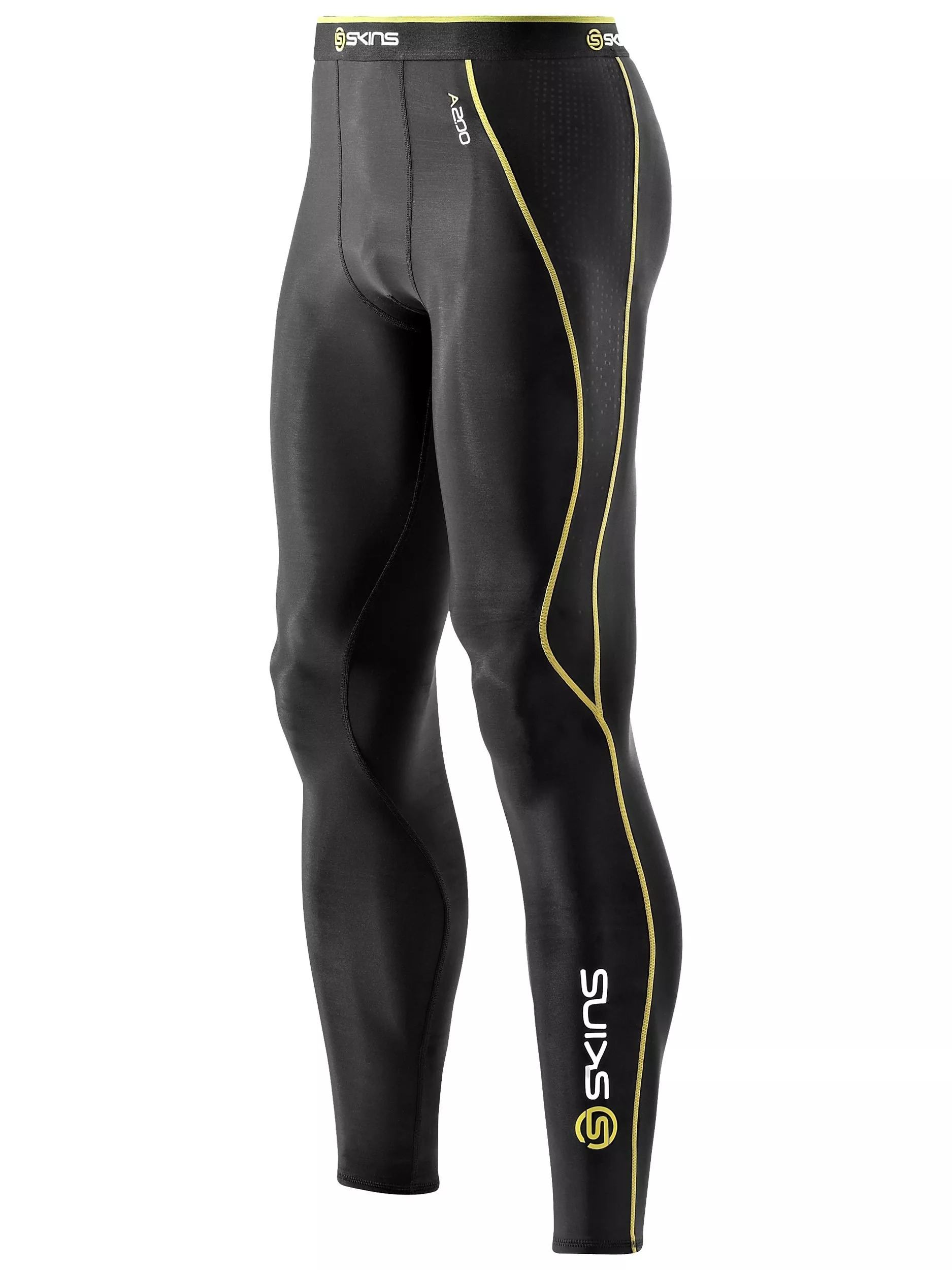 Skins Men s A200 Long Compression Tights Black