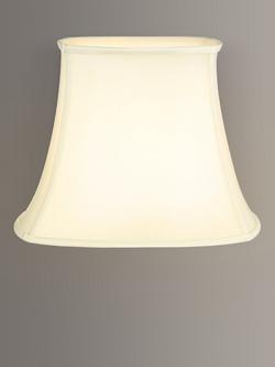John Lewis Cadenza Silk Bowed Empire Lampshade, Cream, Cream