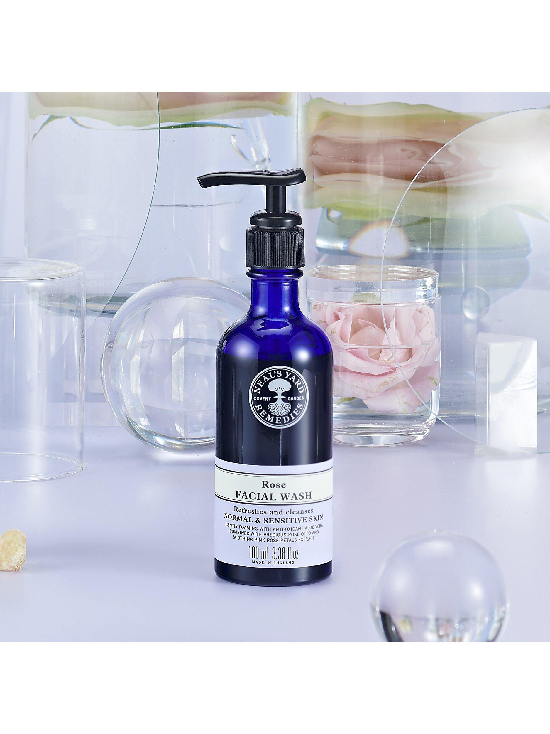 Product image 3 of 3, which shows Neal's Yard Remedies Rose Facial Wash 100ml