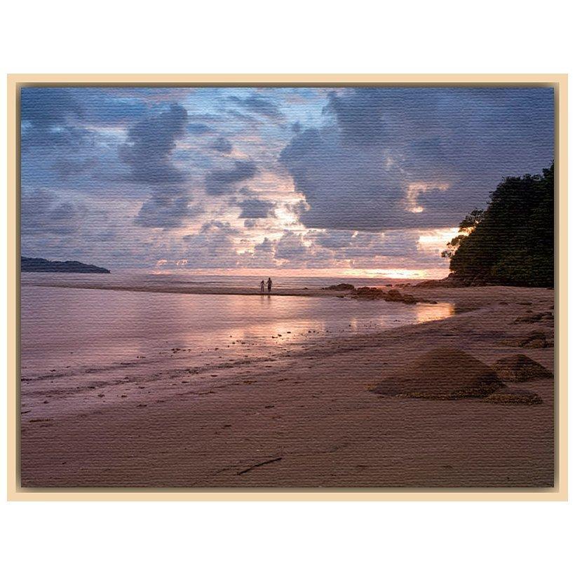 Assaf Frank - Sunset Landscape, Natural Ash Framed Canvas