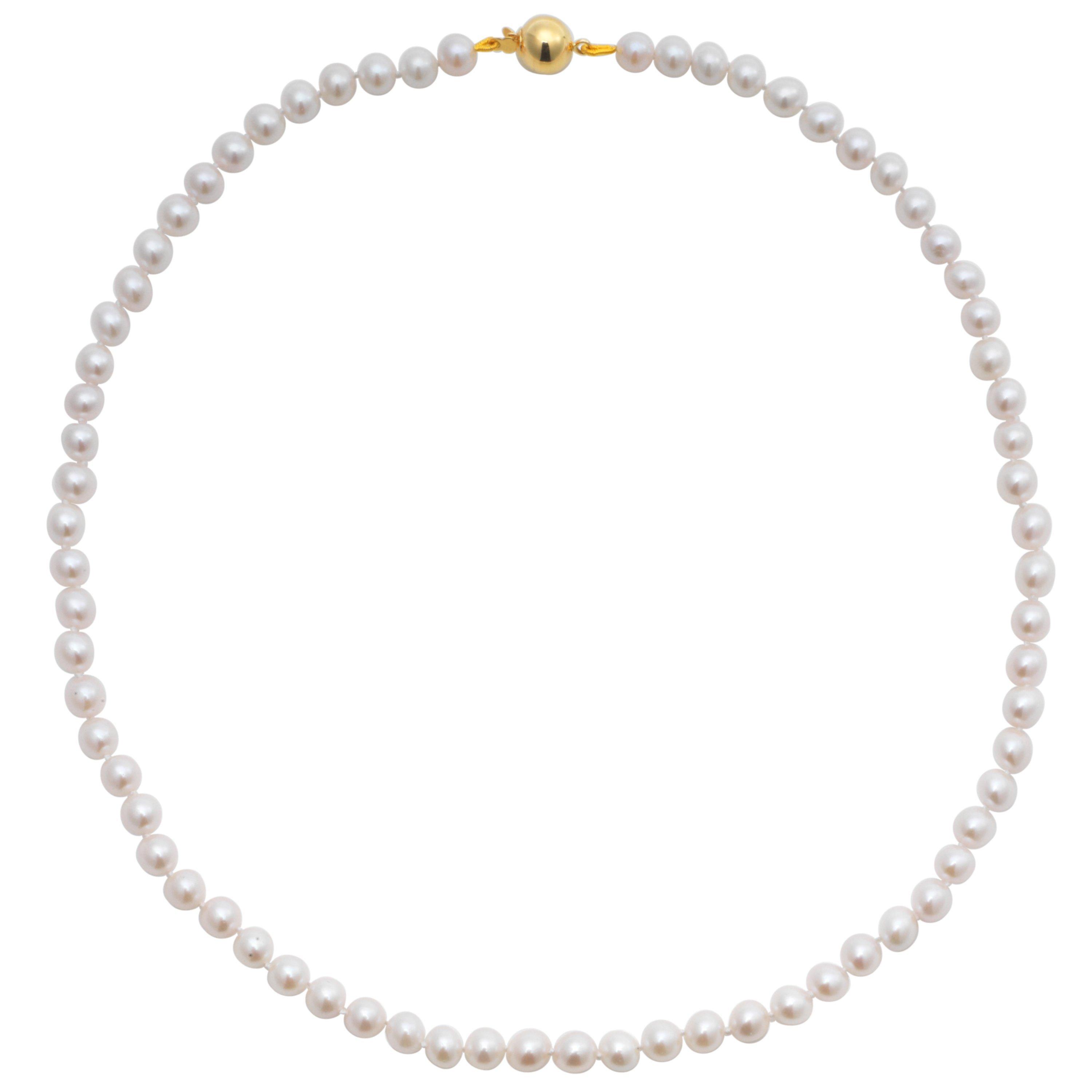 E.W Adams Cultured Pearl Necklace, White