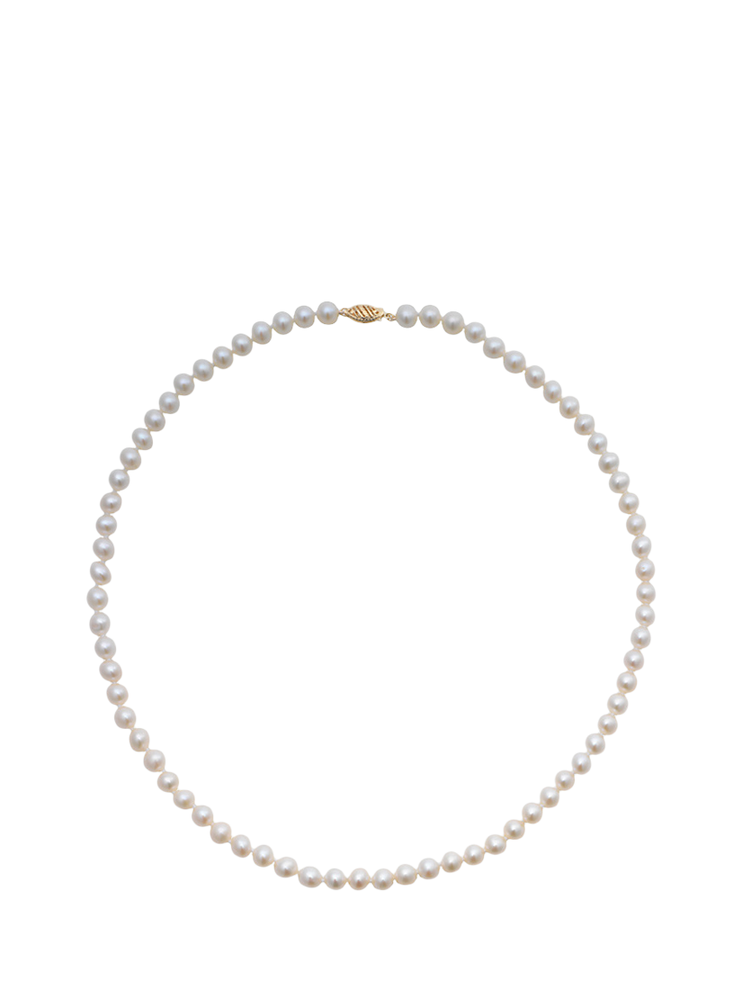 Product image 1 of 1, which shows E.W Adams Freshwater Pearl Necklace, White