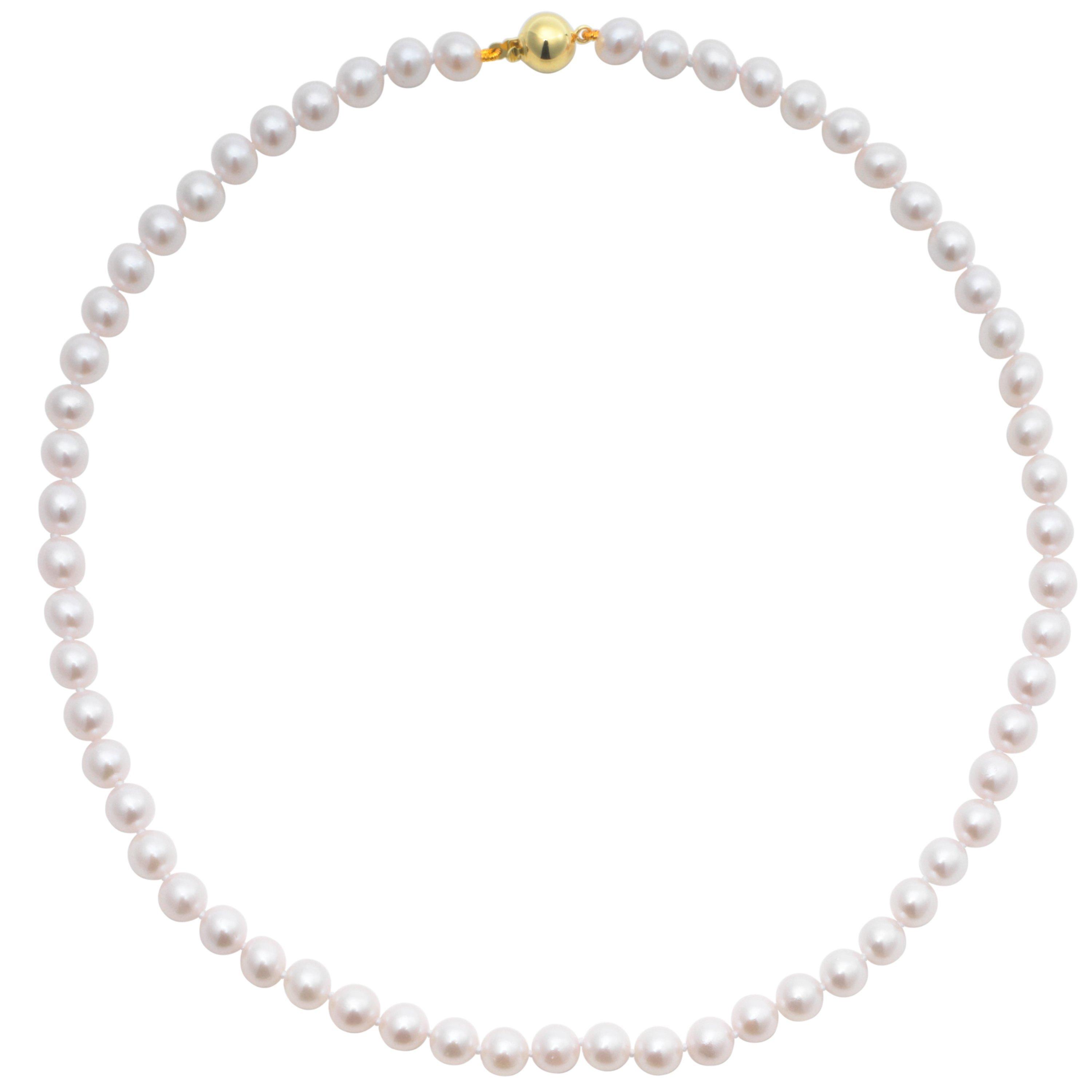 E.W Adams Cultured Pearl Necklace, White