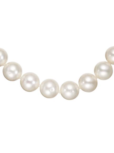 E.W Adams Freshwater Lustre Pearl Knotted 7.5" Bracelet with Gold Clasp - view 2, 