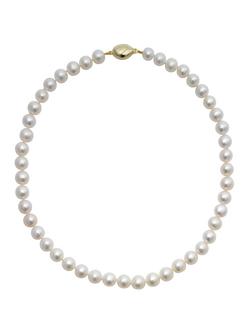 E.W Adams Lustre Freshwater Cultured Pearl Necklace, White, White