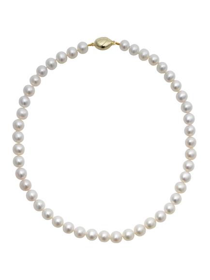 E.W Adams Lustre Freshwater Cultured Pearl Necklace, White, White