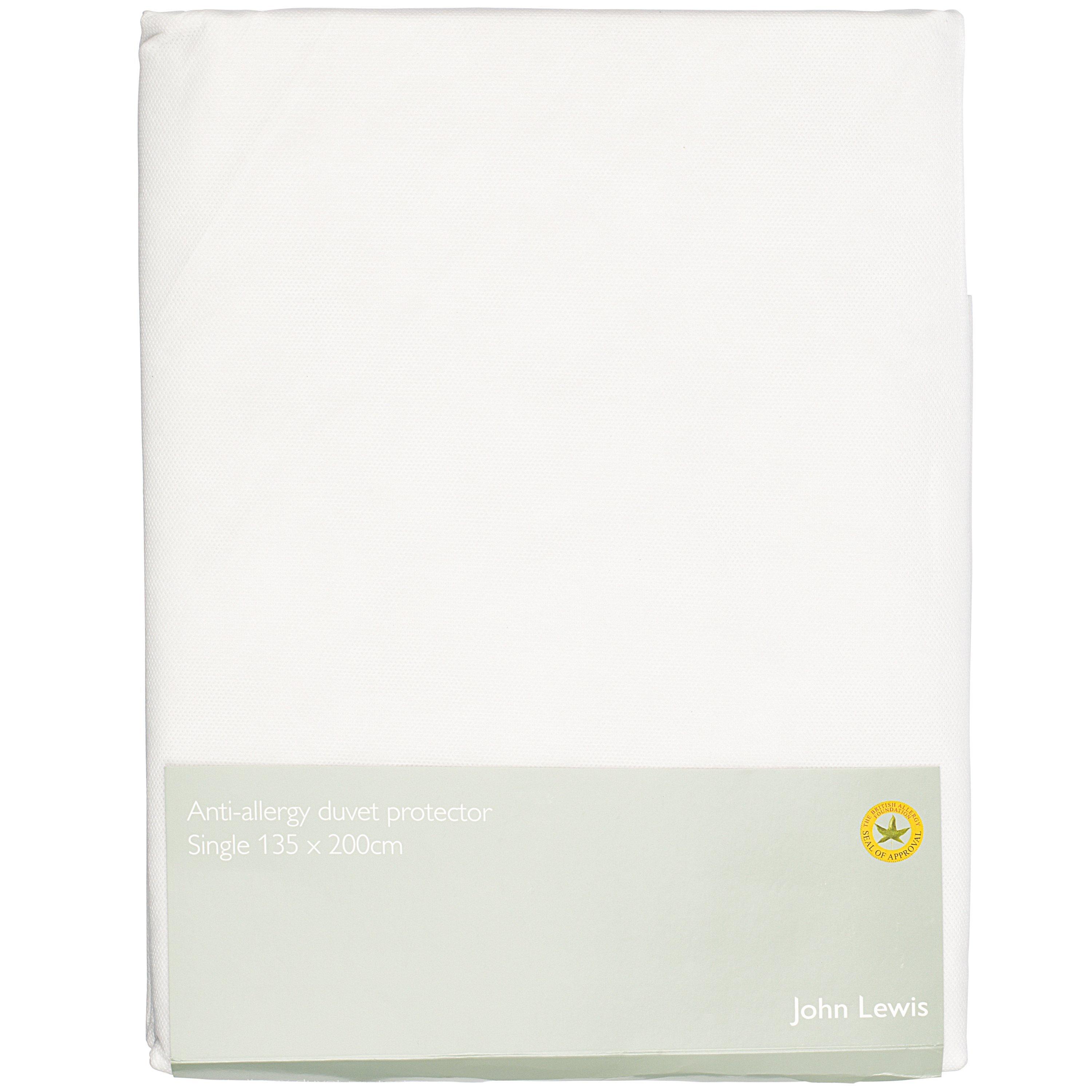 John Lewis & Partners New Anti Allergen Enclosed Duvet Liner