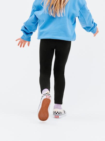 John Lewis Kids' Basic Leggings - view 2, Black
