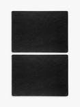 Selbrae House Rectangular Slate Placemats, Set of 2, Black