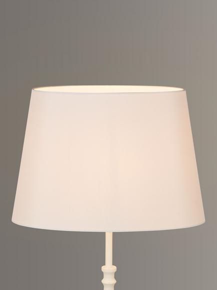 John Lewis Gemma Silk Oval Lampshade, Oyster, Oyster