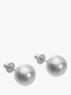 Andea Silver Polished Ball Stud Earrings, 