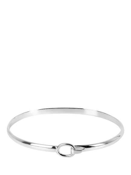 Andea Silver Open Belt Bangle, 