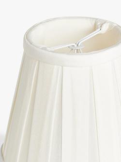 John Lewis Oratorio Silk Candle Lampshade - view 2, Cream