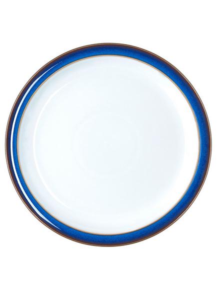 Denby Imperial Blue Stoneware Dinner Plate, 26.5cm, Blue