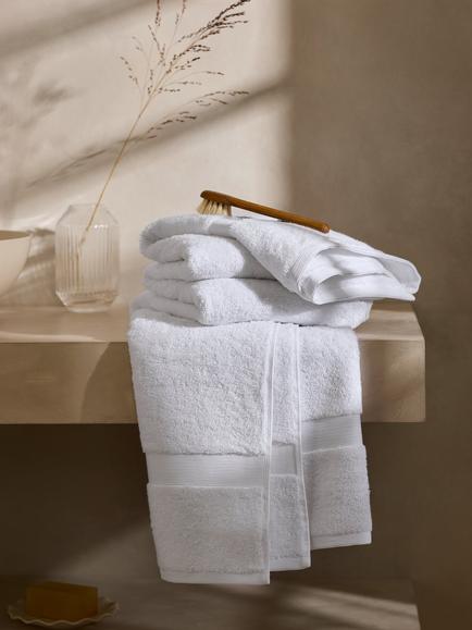 John Lewis Egyptian Cotton Towels - view 2, White