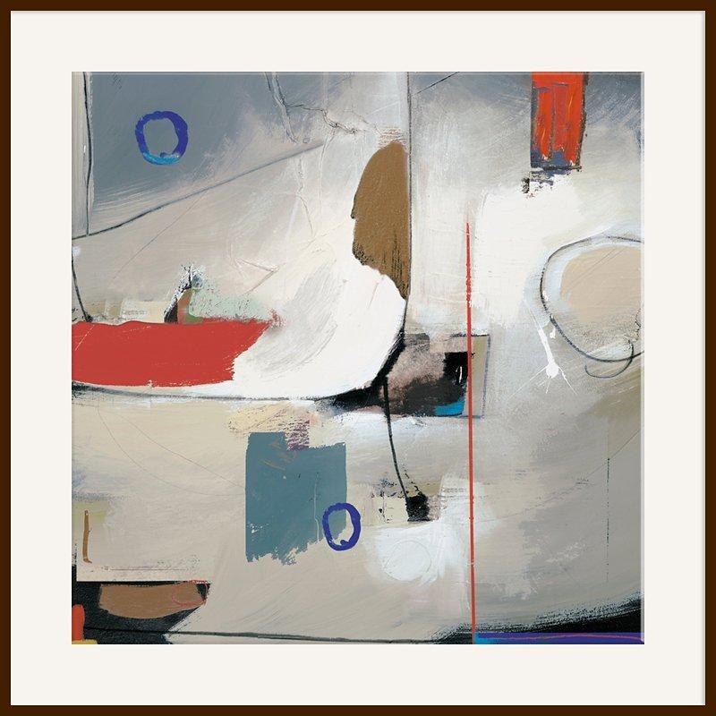 Apogee I, Dark Brown Framed Print