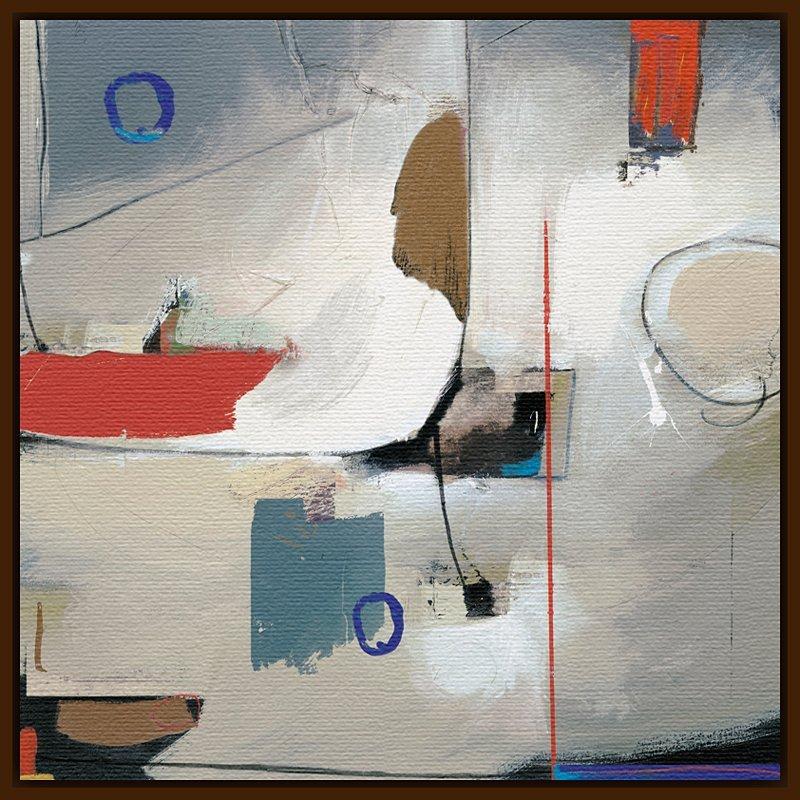 Apogee I, Dark Brown Framed Canvas