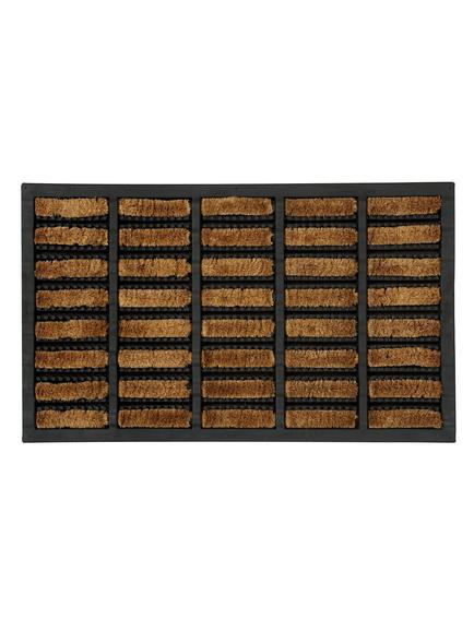 John Lewis Rubber and Coir Scraper Door Mat, Brown