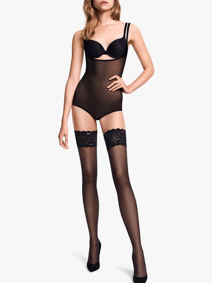 Wolford Satin Touch 20 Denier Stay Ups, Black