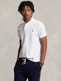 Polo Ralph Lauren Short Sleeve Slim Fit Polo Shirt, Polo White, Polo White
