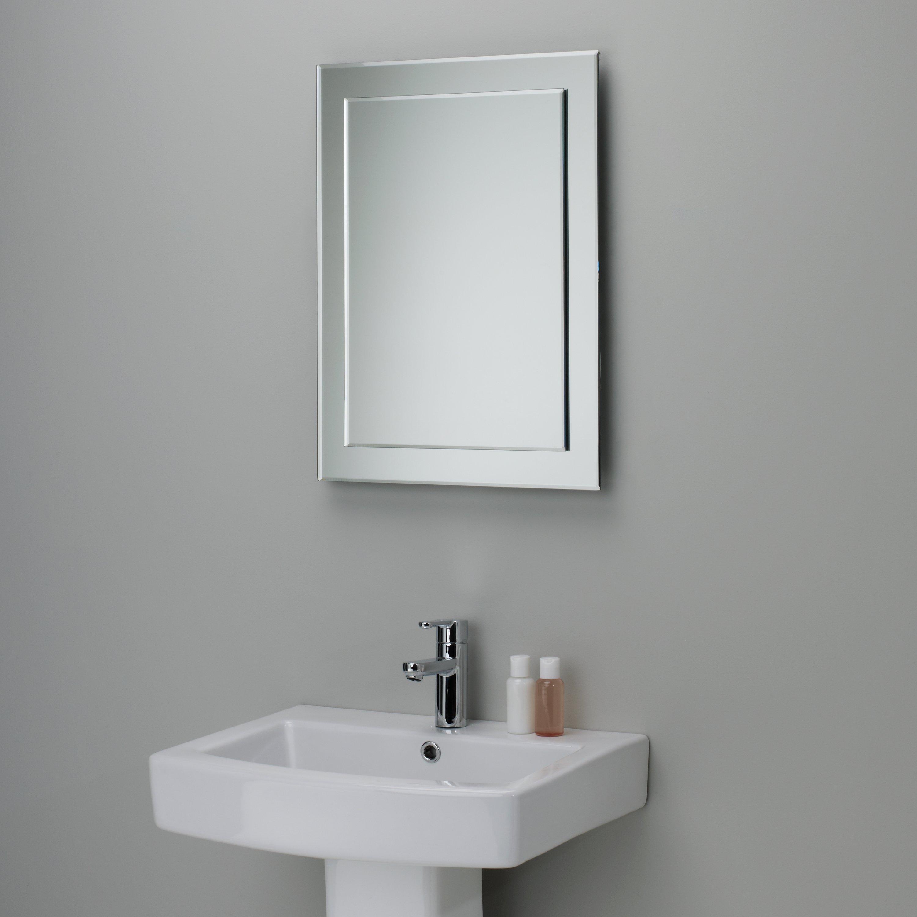 John Lewis & Partners Duo Wall Bathroom Mirror, 60 x 45cm