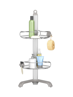 Simplehuman Corner Shower Caddy, Silver