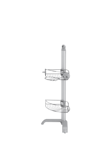 Simplehuman Corner Shower Caddy, Silver