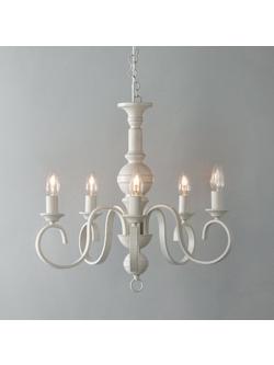 John Lewis Carlita Chandelier Ceiling Light, White
