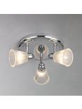 John Lewis Lucca 3 Spotlight Bathroom Ceiling Plate