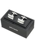 John Lewis Stripe Oblong Cufflinks, Black